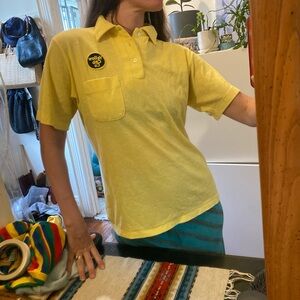 Yellow cab Co. vintage taxi uniform 1970s polo Tee
Size m